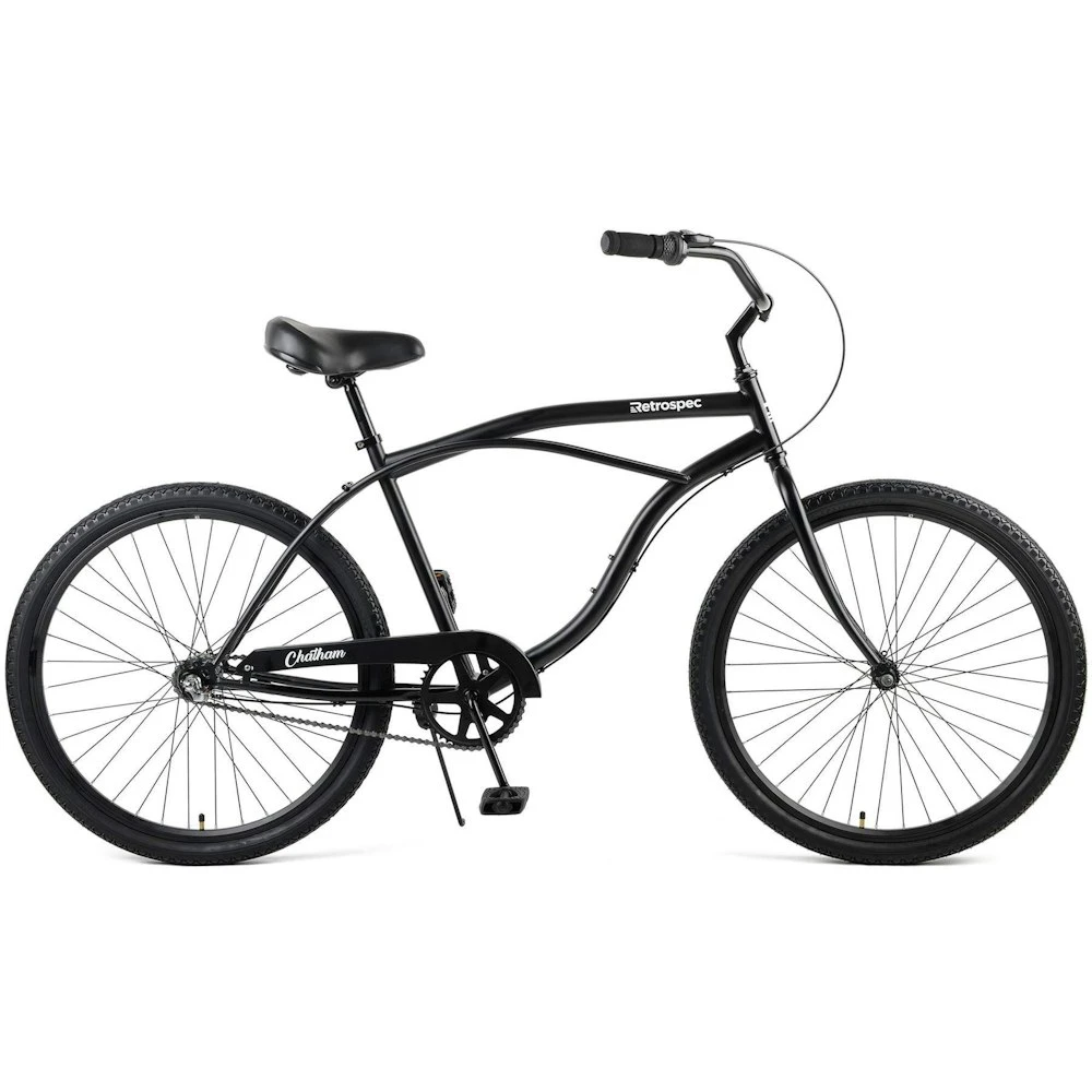 Retrospec Chatham Beach Cruiser 3-Speed 26" - Matte Black 2022 3 Retrospec Chatham Beach Cruiser 3-Speed 26" - Matte Black 2022